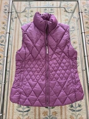 Post Card Quilted Sleeveless Puffer Vest